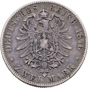 Baden 2 Mark 1876 G Grosherzog FRIEDRICH I.