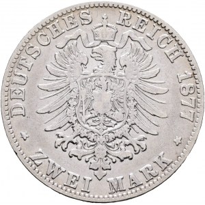 Baden 2 Mark 1877 G Grosherzog FRIEDRICH I.