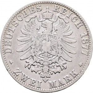 Baden 2 Mark 1877 G Grosherzog FRIEDRICH I.