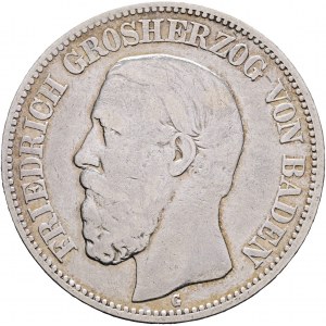 Baden 2 Mark 1877 G Grosherzog FRIEDRICH I.