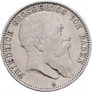 Baden 2 Mark 1904 G Grosherzog FRIEDRICH I.