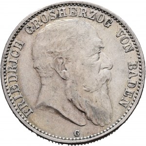 Baden 2 Mark 1905 G Grosherzog FRIEDRICH I.