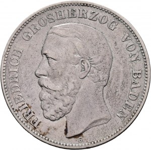 Baden 5 Mark 1875 G Grosherzog FRIEDRICH I.