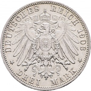 Baviera 3 marchi 1908 D König OTTO