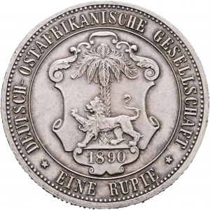 Východná Afrika 1 Rupie 1890 WILHELM II. Berlín