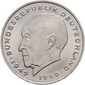 Bundesrep. 2 Mark 1973 F Konrad Adenauer 20 Jahre Grundgesetz BRD