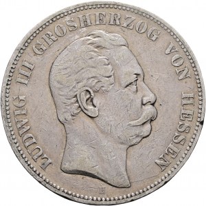 Hessen 5 Mark 1876 H Grosherzog LUDWIG III. Patinovaný okraj