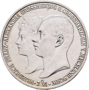 Meclemburgo-Schwerin 2 marzo 1904 Un FRIEDRICH FRANZ IV. E matrimonio di ALESSANDRA