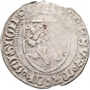 Miśnia 1 Schildgroschen ND 1412-23 Margravat, FRIEDRICH IV., WILLIAM II. Nie czyszczony, oryginalna patyna