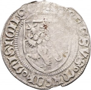 Meissen 1 Schildgroschen ND 1412-23 Margravat, FRIEDRICH IV., WILLIAM II. Nečistené, pôvodná patina