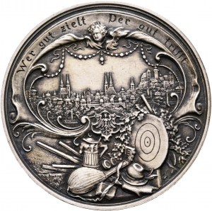 Nuremberg Medal 1897 XII. Deutsches Bundesschiessen NUERNBERG Shooting festival Nuernberg