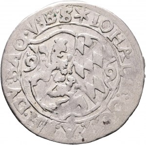 Pfalz-Zweibrücken 3 Kreuzer 1599 RUDOLPH II. Duca GIOVANNI I. lo Zoppo