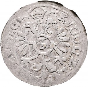 Pfalz-Zweibrücken 3 Kreuzer 1599 RUDOLPH II. Herzog JOHN I. der Lahme