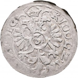 Pfalz-Zweibrücken 3 Kreuzer 1599 RUDOLF II. Vojvoda JÁN I. Chromý