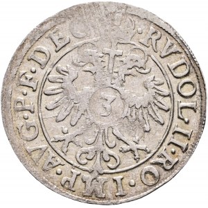 Pfalz-Zweibrücken 3 Kreuzer 1602 RUDOLPH II. Duc JEAN Ier le Lame