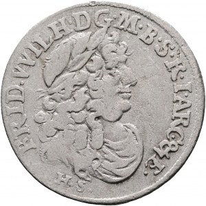 Prusse-Brandebourg 6 Groschen 1687 FRIEDRICH WILHELM Königsberg