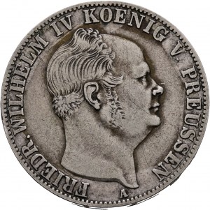 Prussia 1 Vereinsthaler 1855 A Federico Guglielmo IV.patina