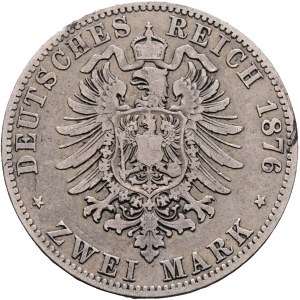 Prusko 2 Marek 1876 A cisár WILHELM I.