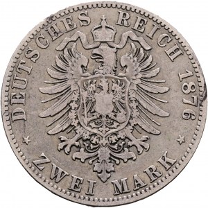 Prusse 2 Marque 1876 A Kaiser WILHELM I.
