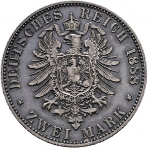 Prussia 2 marco 1888 A Koenig FRIEDRICH I.
