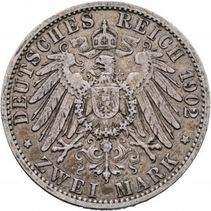 Prusse 2 Marque 1902 A Kaiser WILHELM II.