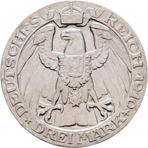 Prusko 3 Mark 1910 A Kaiser WILHELM I 100. výročie univerzity BerlinI.