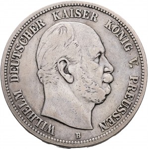 Prussia 5 Mark 1875 B Koenig WILHELM I.