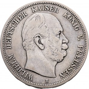 Prusse 5 Mark 1875 B Koenig WILHELM I.