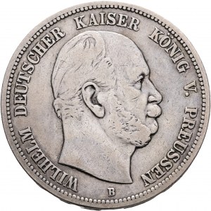Prusko 5 Mark 1875 B Koenig WILHELM I.