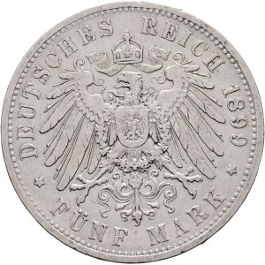 Prussia 5 marco 1899 A WILHELLM II. Berlino