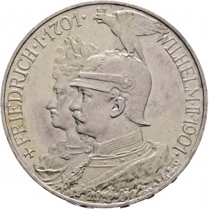Preußen 5 Mark 1901 A WILHELLM II. Patina 200. Jahrestag des Königreichs Preußen