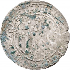 Sassonia 1 Schildgroschen ND 1442-45 Elettore FRIEDRICH II. principe WILLIAM II. Freiberg , non pulito, patina originale