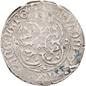 Sachsen 1 Schildgroschen ND 1442-45 Kurfürst FRIEDRICH II. Fürst WILLIAM II. Freiberg , nicht gereinigt, Originalpatina
