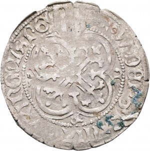 Sachsen 1 Schildgroschen ND 1442-45 Kurfürst FRIEDRICH II. Fürst WILLIAM II. Freiberg , nicht gereinigt, Originalpatina