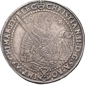 Saxe 1 Thaler CHRISTIAN II, JOHN GEORGE I, AUGUSTUS, Electorat