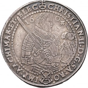 Saxe 1 Thaler CHRISTIAN II, JOHN GEORGE I, AUGUSTUS, Electorat