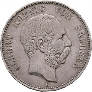 Saxe 5 Mark 1895 E König ALBERT