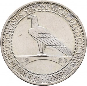 Weimar rep. 3 Mark 1930 D Oslobodenie Porýnia