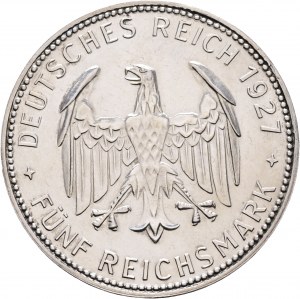 Weimar rep. 5 Mark Tubingen University 450 th Anniversary PROOF sortie de l'étui d'origine