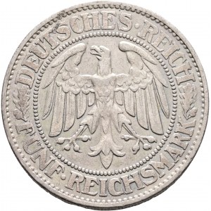 Weimar rep. 5 Mark 1928 F Chêne