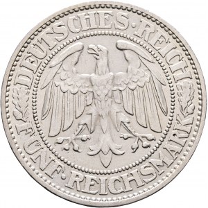 Weimar rep. 5 Mark 1931 A Eiche