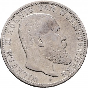 Wuerttemberg 2 Mark 1900 F König WILHELM II.