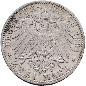 Württemberg 2 Mark 1901 F König WILHELM II.
