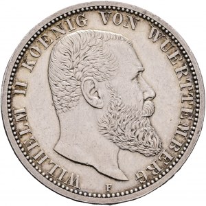 Wuerttemberg 2 marco 1907 F König WILHELM II.