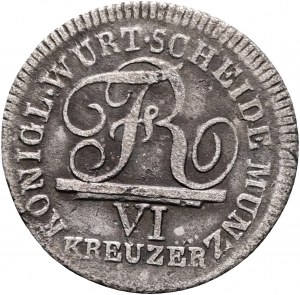 Württemberg 6 Kreuzer FRIEDRICH I.