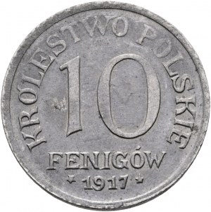 10 Pfennigów 1917 FF Regencja Królestwa Polskiego