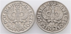 10 Grosz 1923 W II. Repubblica Lotto 2 monete