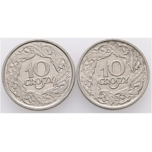 10 Grosz 1923 W II. Republika Lot 2 mince