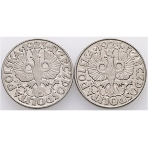 50 Grosz 1923 W II. Republik Los 2 Münzen