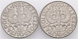 50 Grosz 1923 W II Republika Lot 2 monet